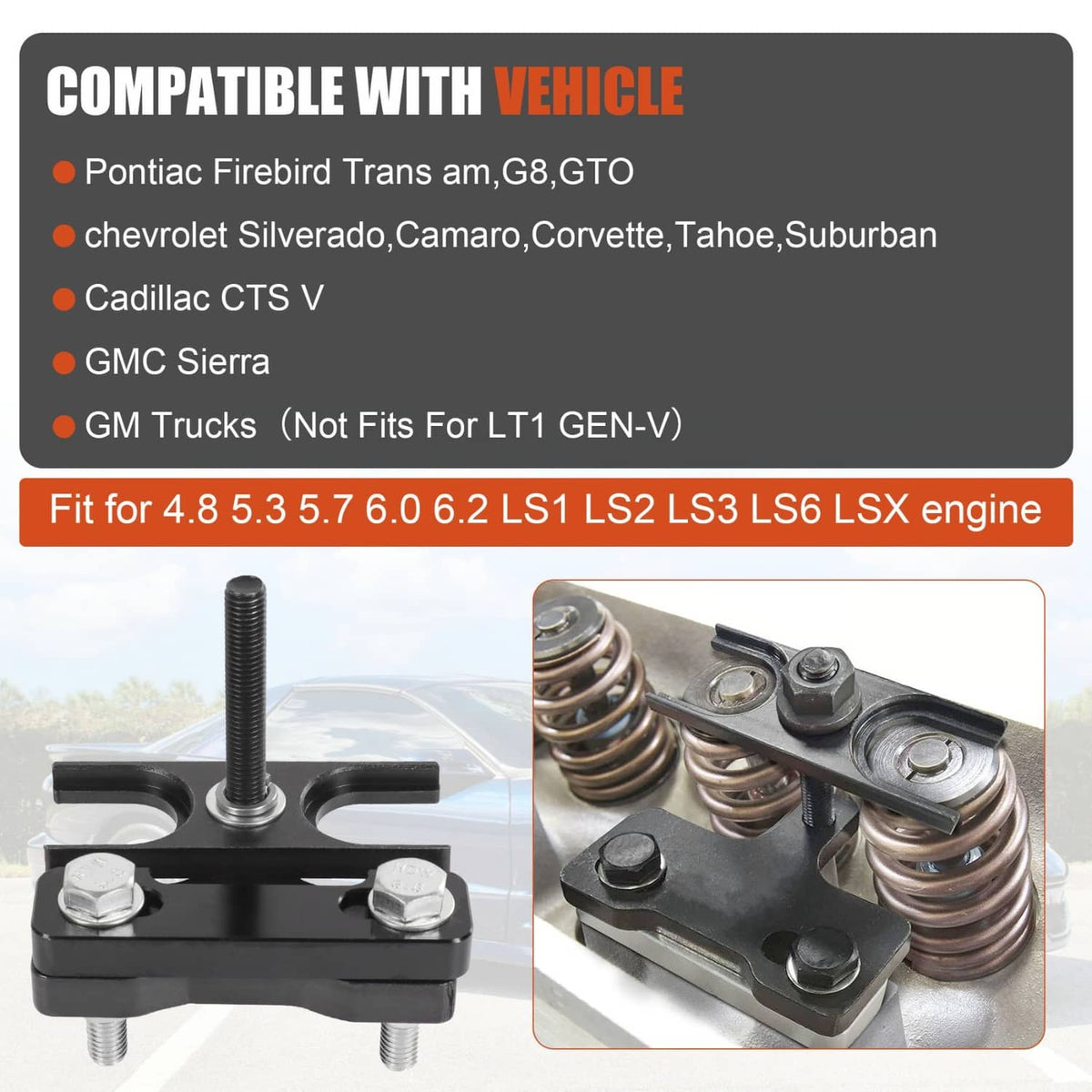 Bethesda Industrial Upgrade Valve Spring Compressor Tool Engine Valve Spring Compressor & Air 67605