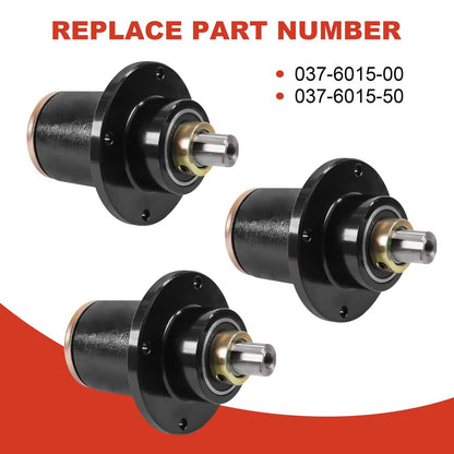 Bethesda Industrial 3 Pcs 8TEN Spindle Fit Bad Boy ZT CZT Pup 48 50 52 60 Inch Deck 037-6015-00