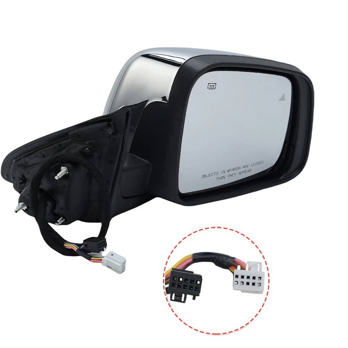 Bethesda Industrial Passenger Side Manual Fold Mirror Blind Spot For Jeep Grand Cherokee 2011-2022
