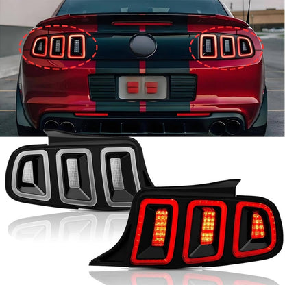 Bethesda Industrial For 2010-2014 Ford Mustang Full LED w/ Sequential Tail Lights Black Brake Lamps