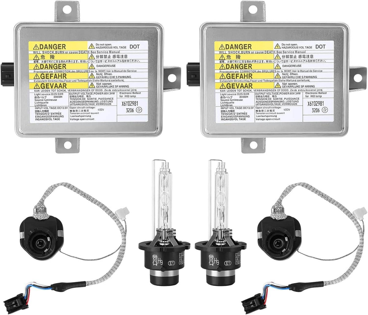 Bethesda Industrial 1 Pair For 2004-2005 Acura TSX 2.4L HID Xenon Headlight Ballast + Igniter + Bulb