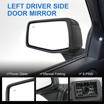 Bethesda Industrial Left Driver Side Mirror Power Heated+Puddle+BSD For 2019-2024 Silverado 1500