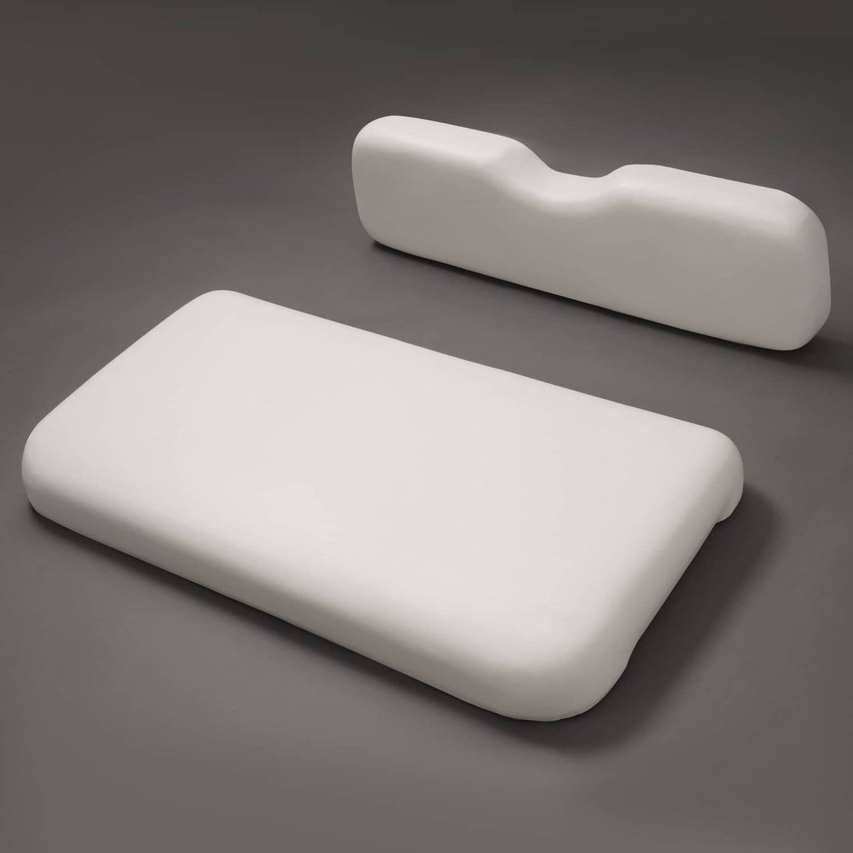 Bethesda Industrial White Golf Cart Front Seat Bottom Cushion Backrest For EZGO RXV 2008-Up Models