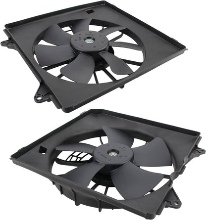 Bethesda Industrial 2Pcs A/C Condenser Radiator Cooling Motor Fan For 2013-2017 Honda Accord Touring