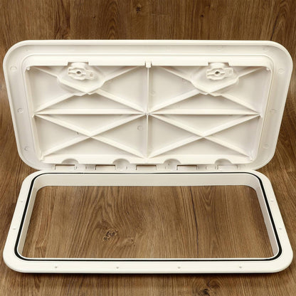 Bethesda Industrial 2X MARINE BOAT Deck Access HATCH & LID 24" X 14" RV Storage ( White, ABS )