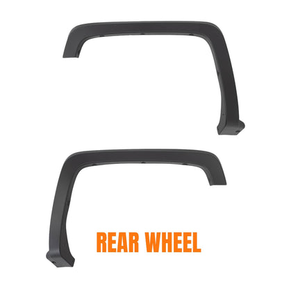 Bethesda Industrial 4Pcs Fender Flares for Chevrolet Silverado 1500 2014 2015 2016 2017 2018 Black
