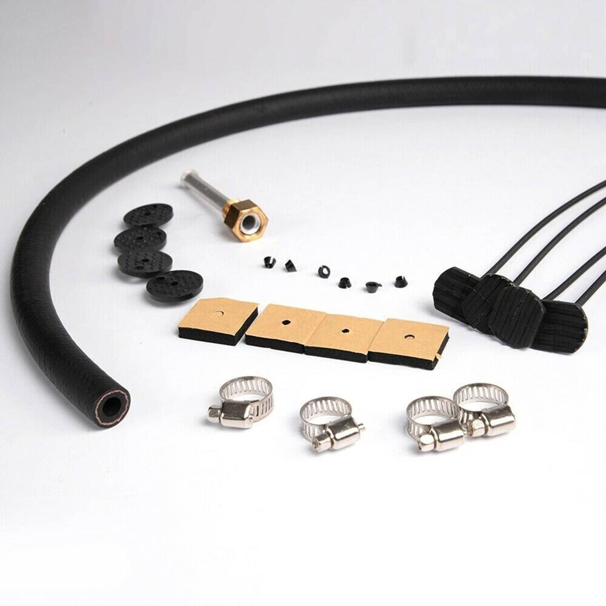 Bethesda Industrial Transmission Oil Cooler+Hose /Mounting Kit 4 Row Radiator Auto-Manual Aluminum