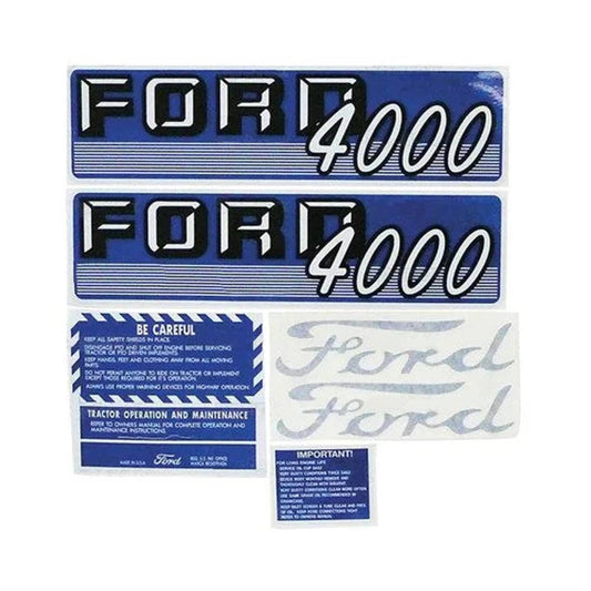 Bethesda Industrial Decal Set-Vinyl fits Ford 4000