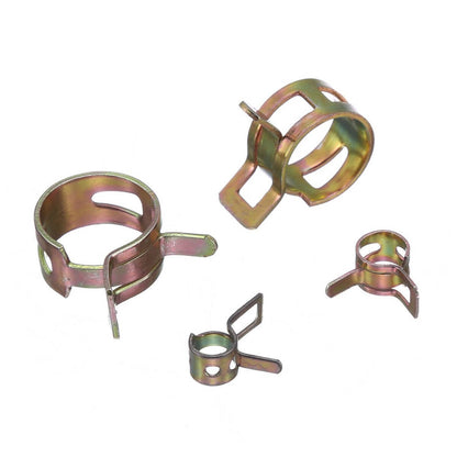 Bethesda Industrial 115PC 6-22mm Spring Hose Clamps Fastener Fuel Water Line Pipe Air Tube Clips Kit