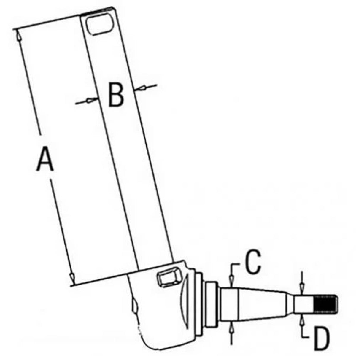 Bethesda Industrial Spindle - Right Hand/Left Hand fits Massey Ferguson 165 175 255 265 532966M92