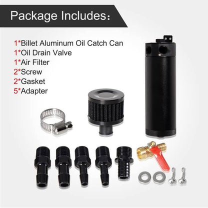 Bethesda Industrial 750ML Oil Catch Can Kit Oil Separator Large Baffled Reservoir Tank Universal New