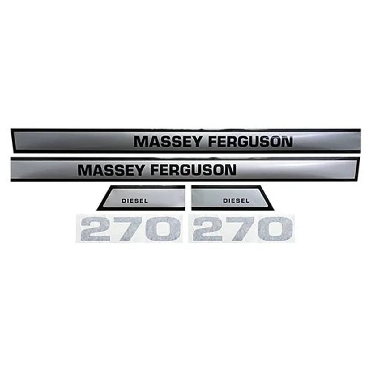 Bethesda Industrial Hood Decal Set - - 270 fits Massey Ferguson 270