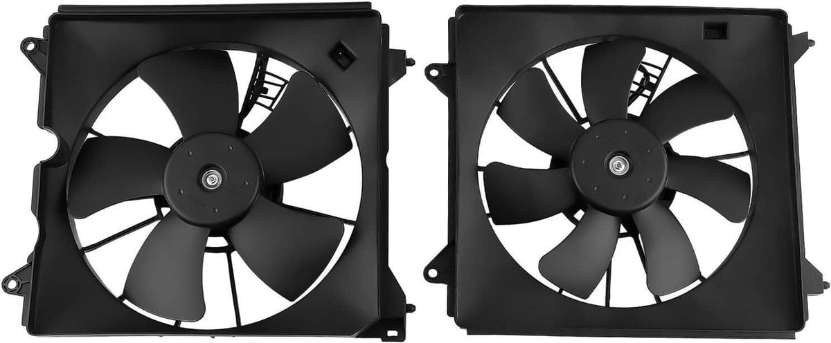 Bethesda Industrial 2PCS AC Condenser Radiator Cooling Motor Fan For 2013-2017 Honda Accord Touring