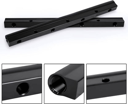 Bethesda Industrial Billet Fuel Rail Kit for LS LS1 LS2 LS3 LS6 Intake Manifold +Hardware Black New