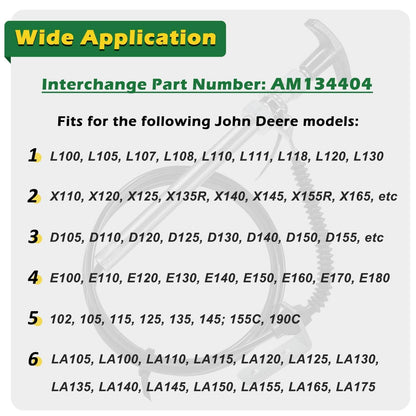 Bethesda Industrial AM134404 Spout Control Input Cable Replaces for John Deere Chute Deflector Cable