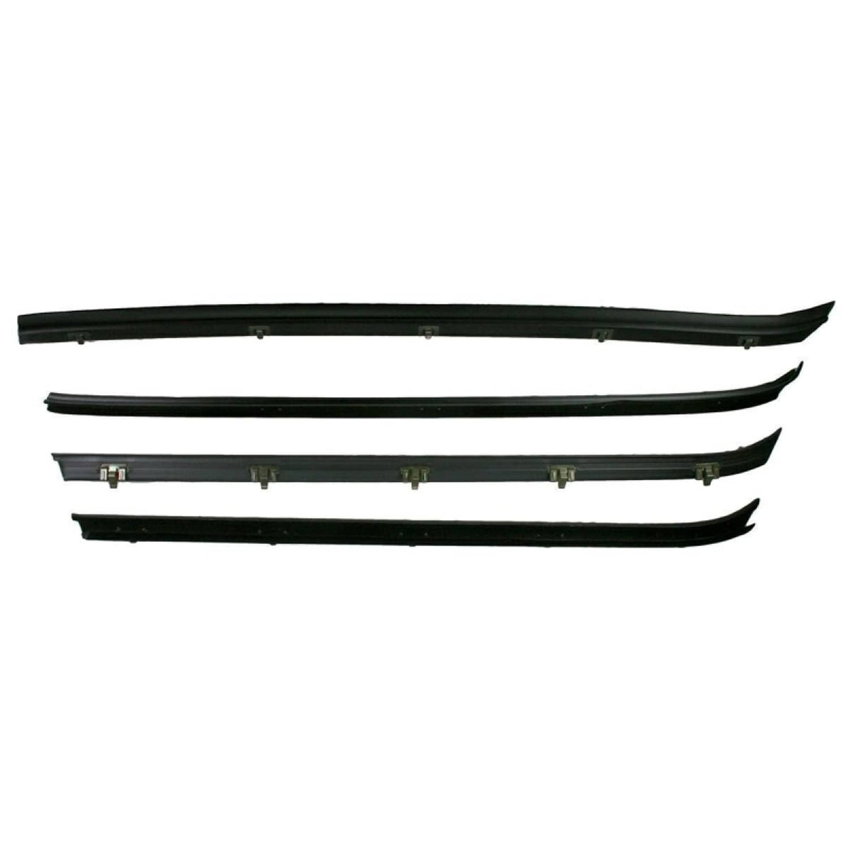 Bethesda Industrial Front Door Window Run Sweep Felts Weatherstrip Seals Kit for Chevy GMC Truck