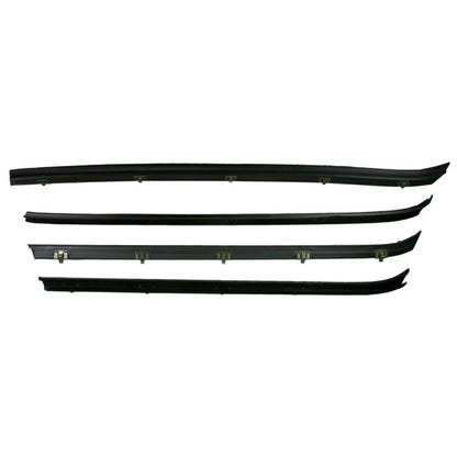 Bethesda Industrial Front Door Window Run Sweep Felts Weatherstrip Seals Kit for Chevy GMC Truck