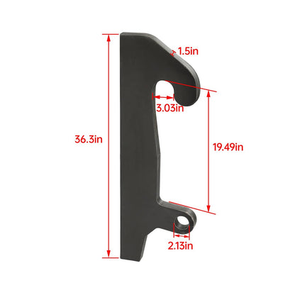 Bethesda Industrial Blank Quick Attach Loader Brackets Mounts Includes 2 Pairs of Ears For JRB 418