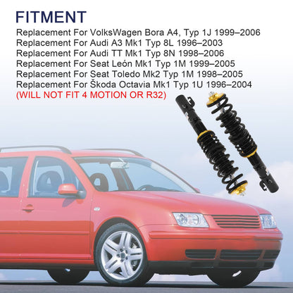 Bethesda Industrial COILOVER Suspension KIT Set FOR VW GOLF/ GTI/ JETTA MK4 1999-2005 Shock Struts