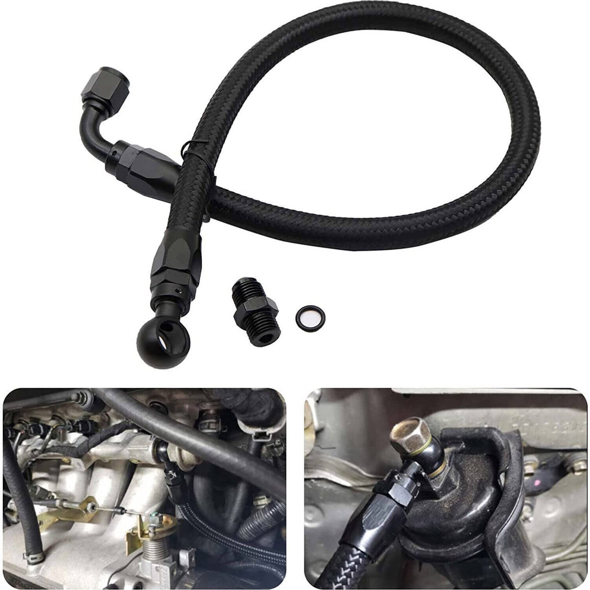 Bethesda Industrial Braided Fuel Line For Honda Civic Acura Integra D15 D16 B16B B16A B18C EG EK DC2