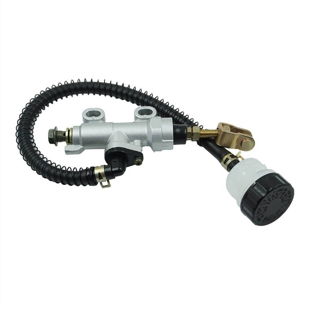 Bethesda Industrial Silver Rear Brake Master Cylinder Pump Reservoir for ATV Motorcycle Dirt Bike