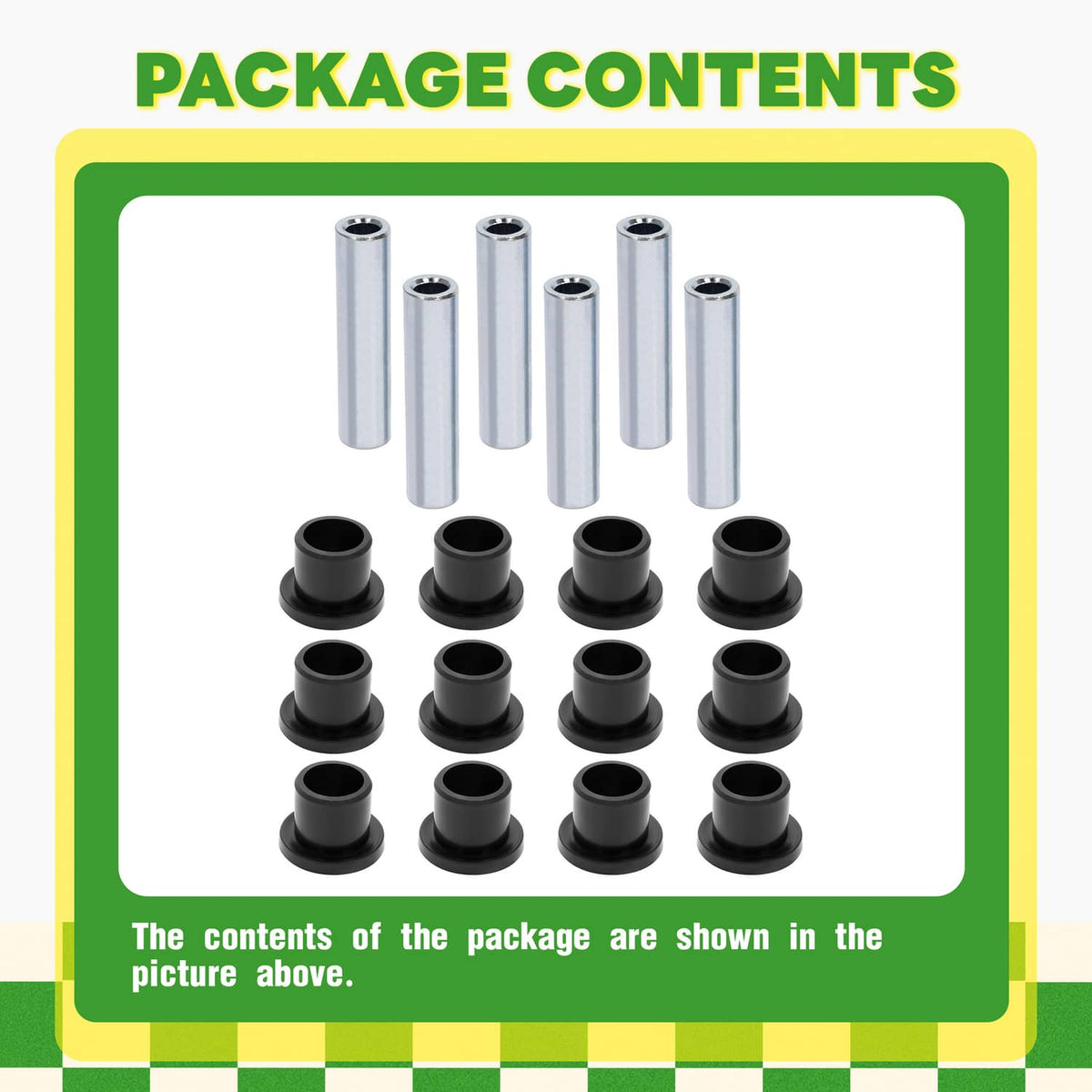 Bethesda Industrial For Club Car Precedent Onward Golf Cart Leaf Spring Bushing Set- Full Kit