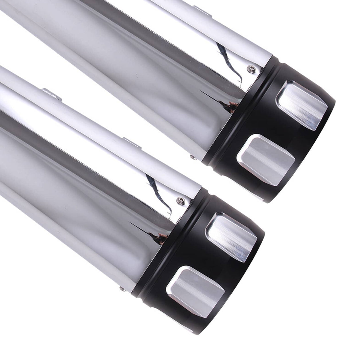 Bethesda Industrial 4" Megaphone Slip-On Exhaust Pipe Mufflers For Harley Electra Glide Road King