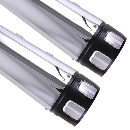 Bethesda Industrial 4" Megaphone Slip-On Exhaust Pipe Mufflers For Harley Electra Glide Road King