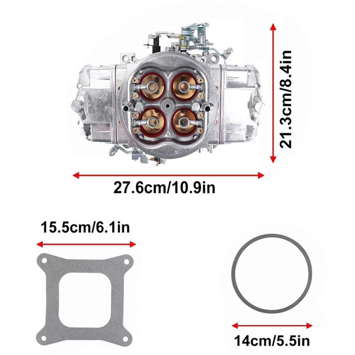 Bethesda Industrial For Holley Quick Fuel BR-67199 650CFM Performance Carburetor Race Double Pumper