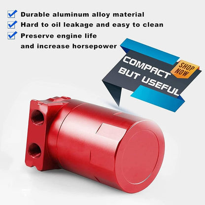 Bethesda Industrial Side Oil Separator Catch Can Tank For 2011-2021 F150 5.0L 2.7L 3.5L Ecoboost