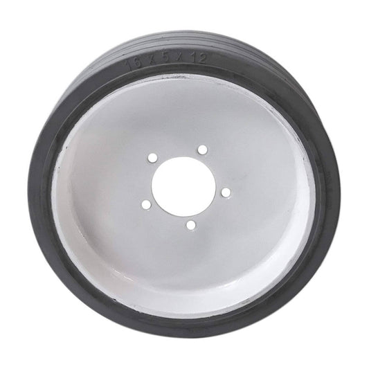 Bethesda Industrial Scissor Lift Tire For Skyjack 125786 16X5X12 Grey Non-Marking W/ No Brake