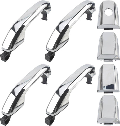 Bethesda Industrial 4Pcs Chrome Exterior Door Handle For 2014-2017 Chevrolet Silverado 1500 22923598