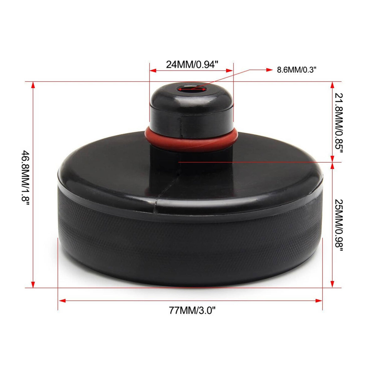 Bethesda Industrial 4Pcs Rubber Jack Lift Pad Adapter Tool Black Fit For Tesla Model 3/Y/S/X New