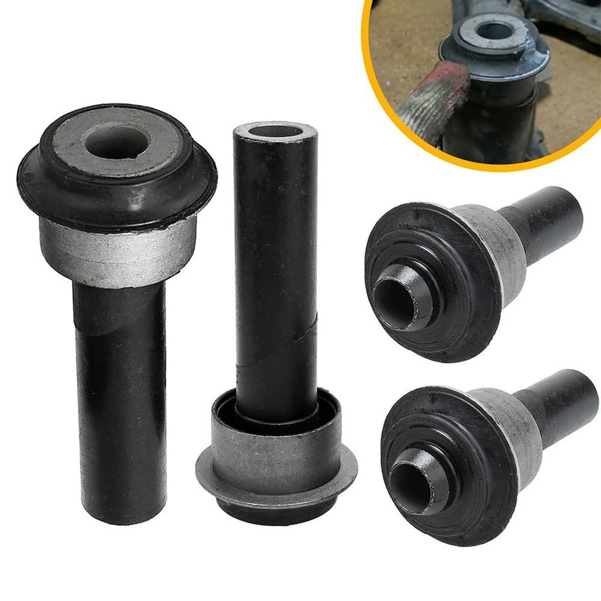 Bethesda Industrial 4PCS Rogue Front Subframe Crossmember Bushings Kit Durable For Nissan 2008-2015