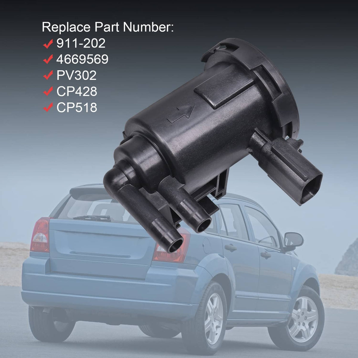 Bethesda Industrial Vapor Canister Solenoid Purge Valve For 2003-06 Dodge Ram 1500 2500 3500 4669569
