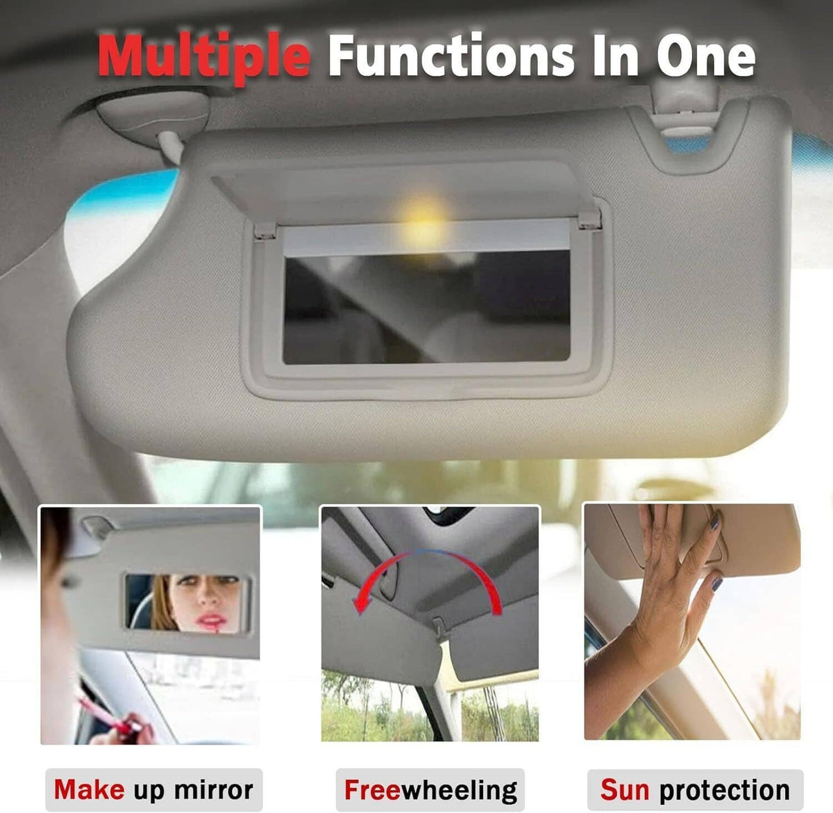 Bethesda Industrial Sun Visors Right & Left w/ Lighted Fit For Nissan Altima 2.5L 3.5L 2013-2018
