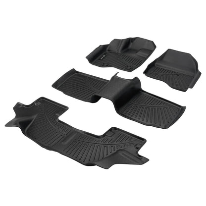 Bethesda Industrial Floor Mats For 2011-2014 Ford Explorer Bench Seating All Weather (3 Rows Liners)