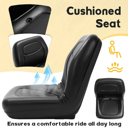 Bethesda Industrial 1PC Black Seat For John Deere Gator 4X2 HPX 4X4 HPX and 4X4 Trail HPX Series