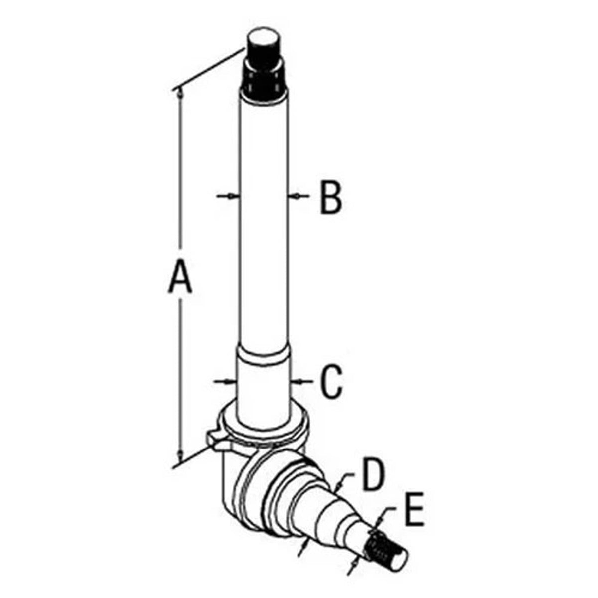 Bethesda Industrial Spindle - RH fits Ford TW5 TW10 TW15 TW20 TW25 TW35 8700 9700 D5NN3105C