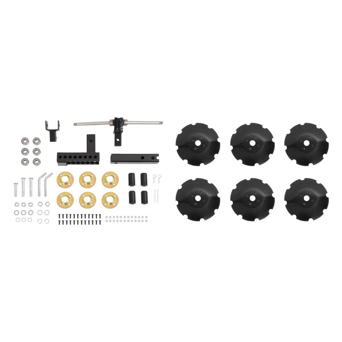 Bethesda Industrial 20" Notched Disc Harrow Plow Attachment for ATV UTV W/ 6 X Concave 2" Receiver
