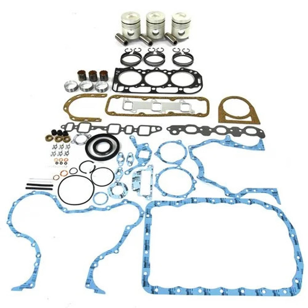 Bethesda Industrial Engine Rebuild Kit - Less Bearings - Standard Pistons - 1/75-2/90 fits Ford