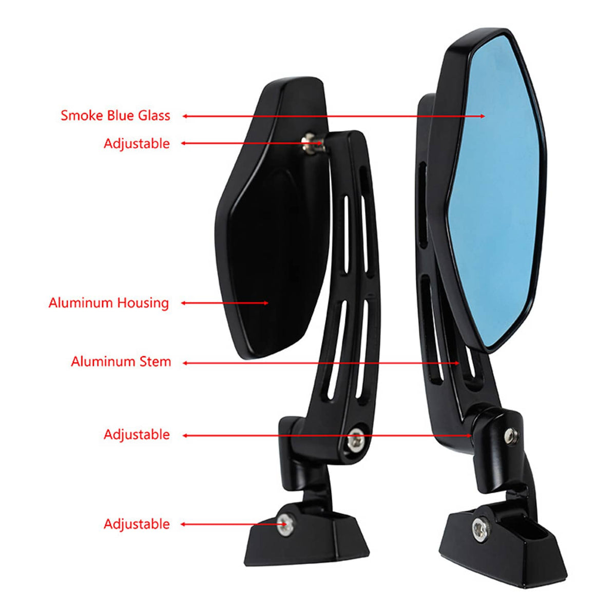 Bethesda Industrial Rearview Side Racing Mirrors For Suzuki GSX1300R Hayabusa 1999-2023 Motorcycle