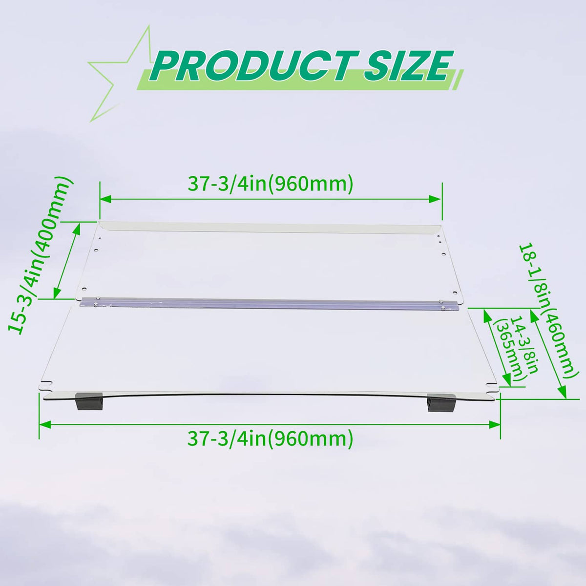 Bethesda Industrial Windshield For Club Car Precedent 2004 - Up Folding Clear Golf Cart Windscreen