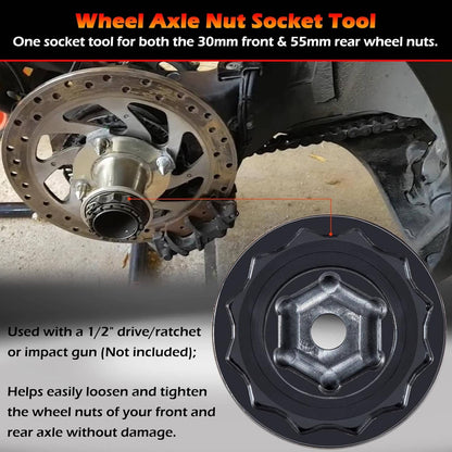 Bethesda Industrial Front Rear Wheel Axle Nut Socket Tool for Ducati ATVs Super Bike 1098 1198 1199