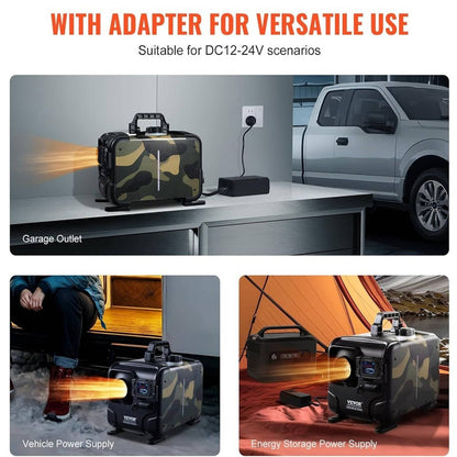 Bethesda Industrial 8KW Diesel Air Heater All in one 12V/24V 110V Bluetooth APP Remote Control Car