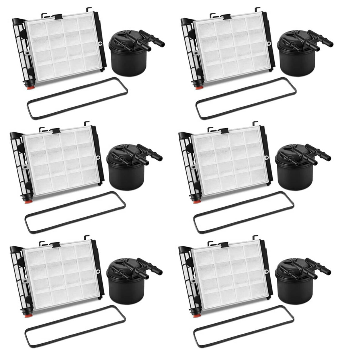 Bethesda Industrial 6Pcs Fuel/Water Filter Kit For 6.7L Ford Powerstroke 2017-20 FD4625 HC3Z-9N184-C