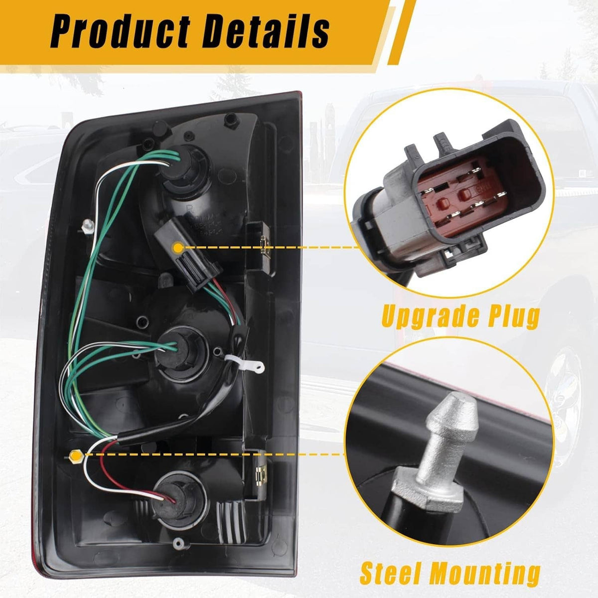 Bethesda Industrial 2PCS Tail Lights w/Circuit Board For 2002-2006 Dodge Ram 1500 2500 3500 Pickup