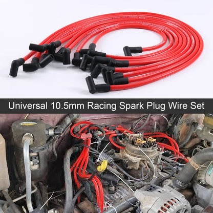 Bethesda Industrial With BOOTS HEAT SHIELD PROTECTOR Plug Wires Set JDMSPEED SBC BBC HEI 350 383 454