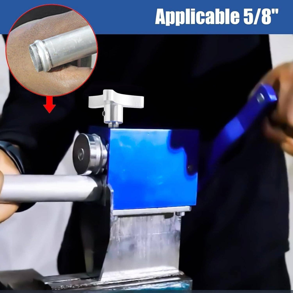 Bethesda Industrial Tube Pipe Tubing Beader Tool Bead Roller Intake and Intercooler Piping Fits 5/8"