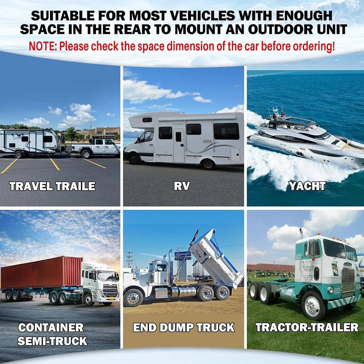 Bethesda Industrial 12V 12000BTU Truck Cab Air Conditioner Split AC For Semi Trucks Bus RV Caravan